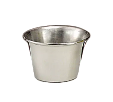 Libbey 300 18725 Stainless Steel Ramekin Sauce Cup, 2 oz, Round, 18/8 Stainless Steel - 12/Case