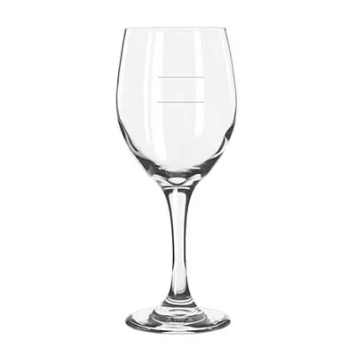 Libbey 3011/1178N Wine Glass – 14 oz Stemmed, 8¼" H, Safedge® Rim, Pour Lines, Glass – 24/Case