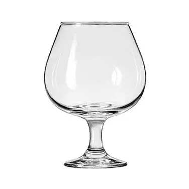 Libbey 3709 Brandy Glass - 22 oz (6" H x 2-3/4" T), Tempered Glass with Safedge Rim & Foot - 12/Case