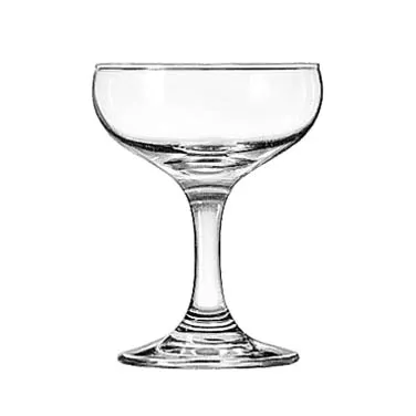 Libbey 3773 Champagne Glass – 5.5 oz Classic Coupe, Stem, Safedge® Rim, 4½" H x 3¼" T - 36/Case
