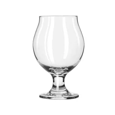 Libbey 3807 - Belgian Beer Snifter, 13 oz Tempered Clear Glass, Footed, Height 5½" - 12/Case