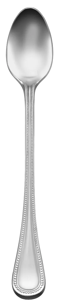 Libbey 407021 Iced Tea Spoon – 7‑7/8" Length, 18/8 Stainless Steel, Calais Finish - 12/Case