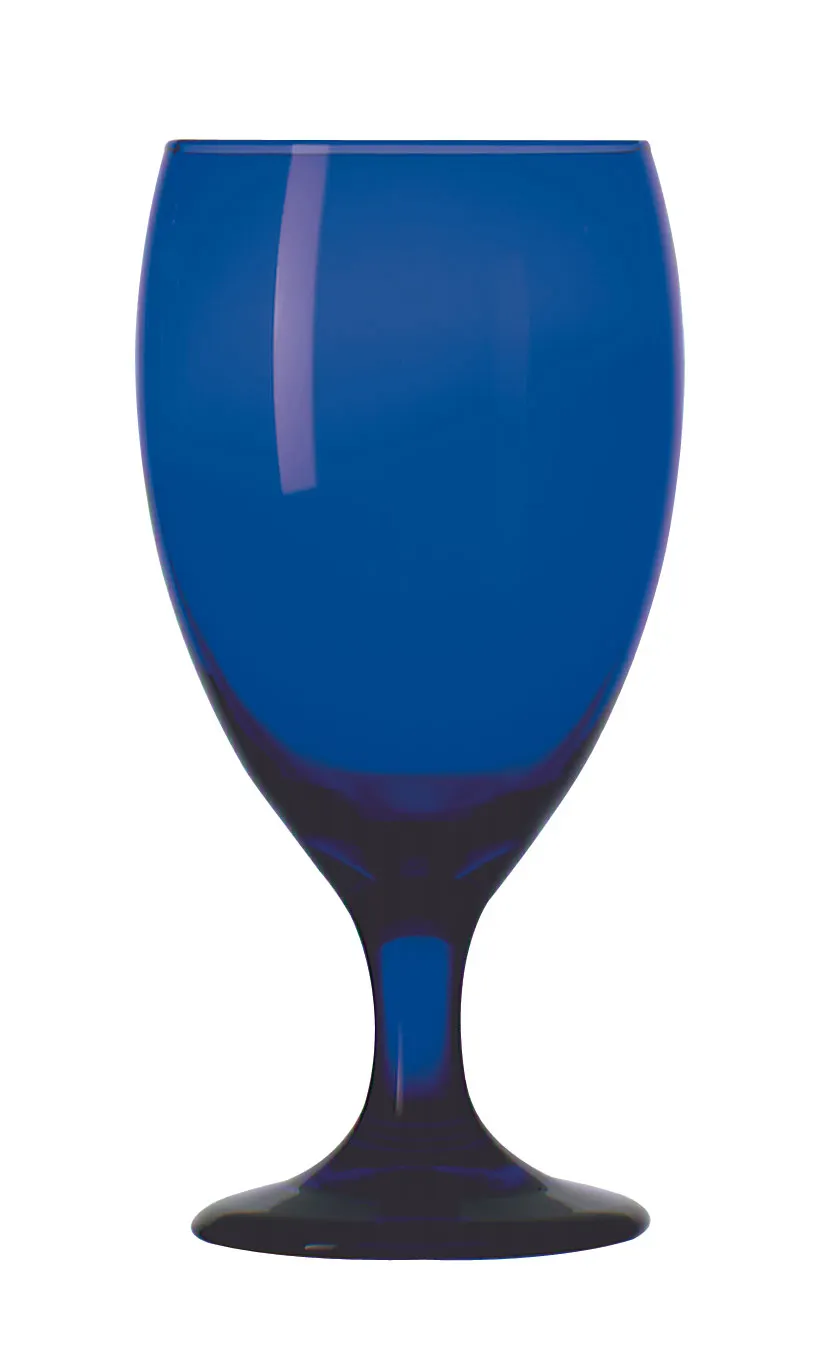Libbey 4116B Iced Tea Glass, 16.25 oz Cobalt Stem, SheerRim®, 7" H x 3.25" Top x 3" Base - 12/Case