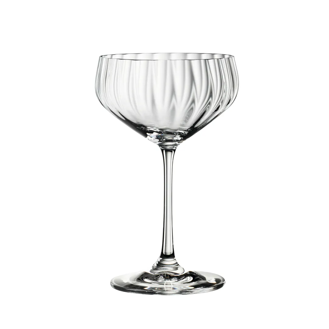 Spiegelau 4458008 Coupe Cocktail Glass, 7 oz Stem, Lead‑Free Crystal, Dishwasher Safe - 12/Case