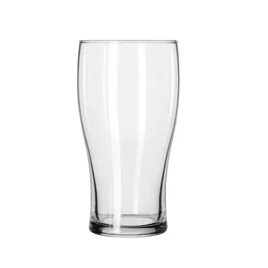 Libbey 4808 Pub Glass – 16 oz Stemless Pilsner/Wheat Beer Glass, Clear Partially Tempered - 24/Case