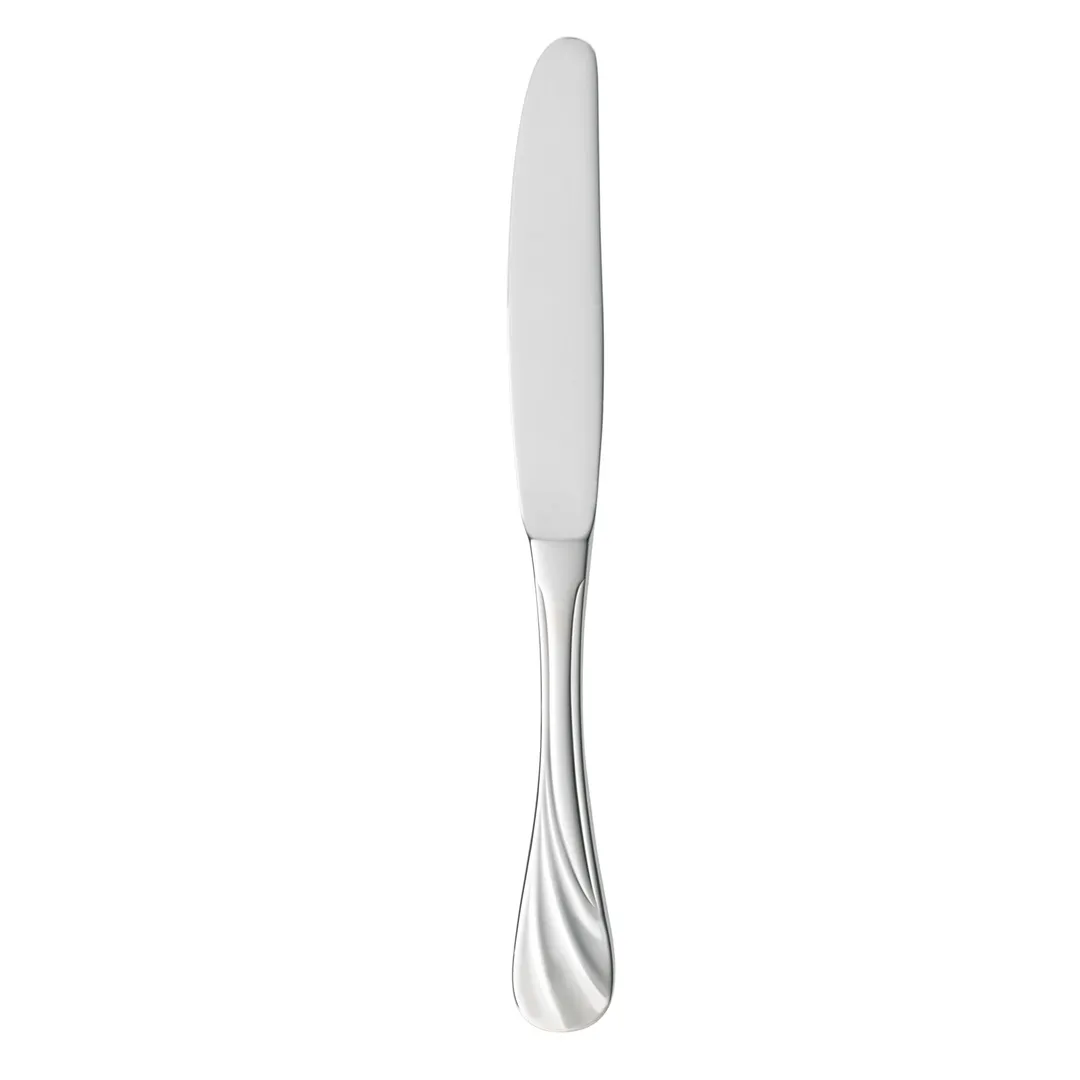 Libbey 491-2701 Dinner Knife - 9¼" Serrated, Hollow Handle, 18/8 Stainless Steel, Serenade - 12/Case