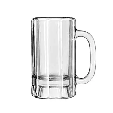 Libbey 5018 Beer Mug, 14 Oz Stemless Glass, Clear, 6"1/8 H x 3"1/2 D, - 12/Case