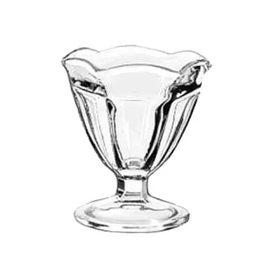 Libbey 5101 - Tulip Footed Sundae Dish, 4.5 oz, 4" H x 3-3/8" T x 2-3/4" B, Clear Glass - 36/Case