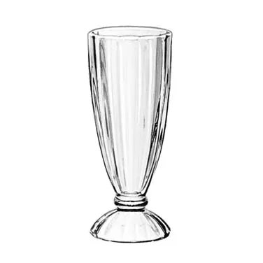 Libbey 5110 Soda Fountain Glass – 12 oz Clear Non‑Tempered Glass, 7" Height, 3‑1/8" Diameter, - 24/Case
