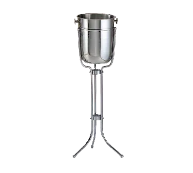 Libbey 520828 Wine Bucket Stand, 28" Height, Silver Stainless Steel, Fits 520818 Bucket - 1/Case