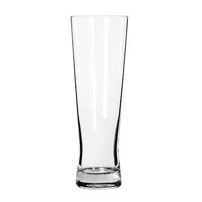 Libbey 527 Beer Glass – 16 oz Stemless Pilsner/Wheat, Tempered, Safedge® Rim, 8‑7/8" Height - 24/Case