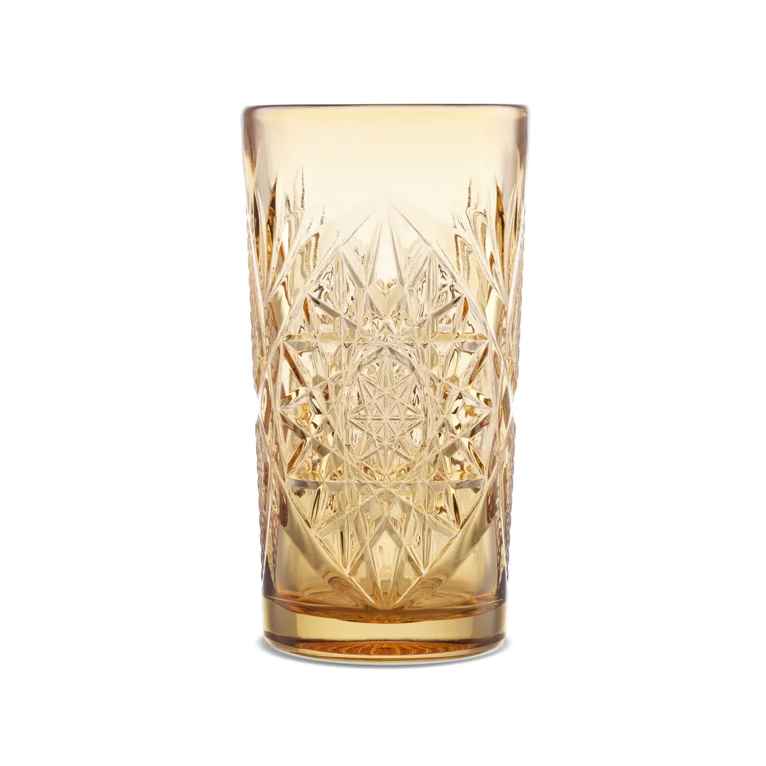 Libbey 5633/AC1Z1Z - 16 oz Stemless Cooler Glass, Clear Topaz, 6 1/8" H x 3 1/4" W - 12/Case
