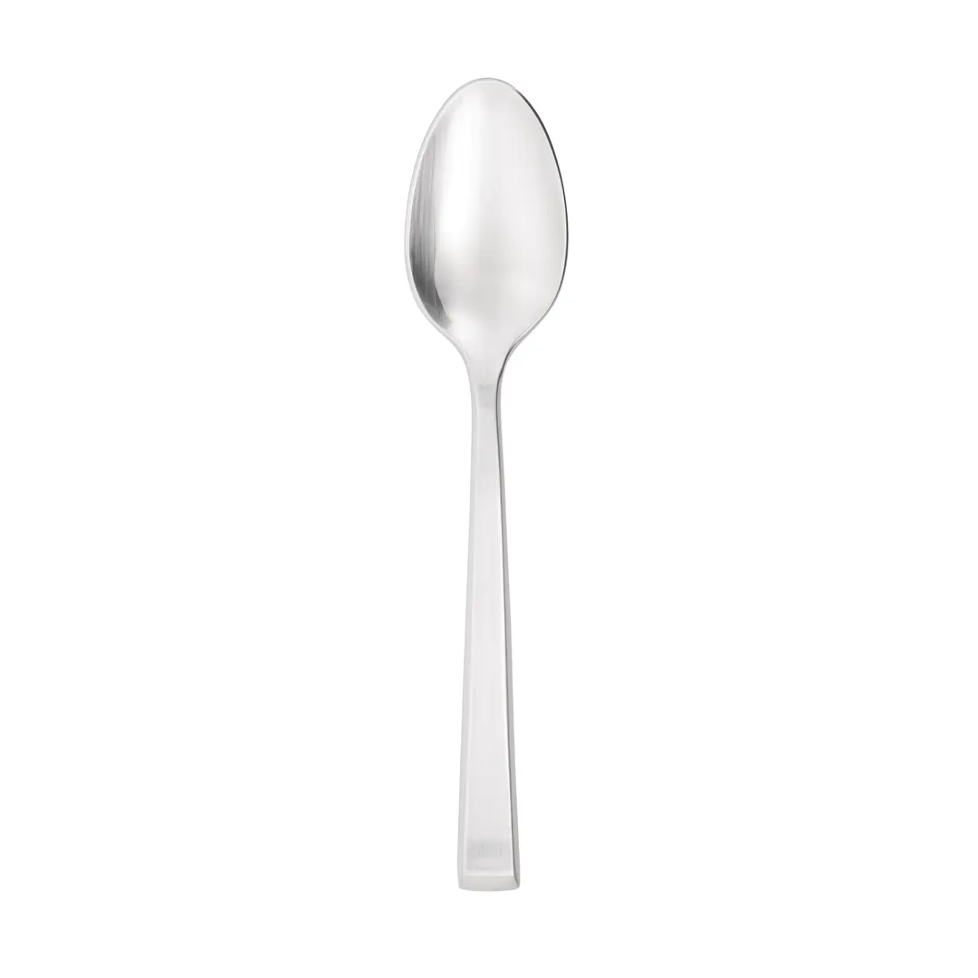 Libbey 649-002 Dinner Spoon – 7.2" Length, 18/0 Stainless Steel, Santorini Satin II Finish - 12/Case