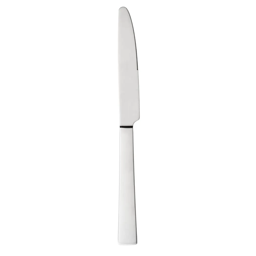 Libbey 649 5921 Dinner Knife, 9½" (9-1/2") Satin II, 18/0 Stainless Steel, Handle - 12/Case