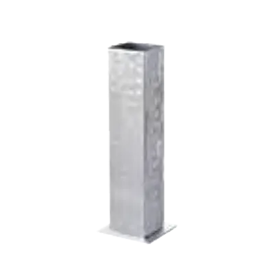 Libbey 6701 Bud Vase - 1.75" x 1.75" x 5.25" Stainless Steel Hammered Sonoran Finish - 12/Case