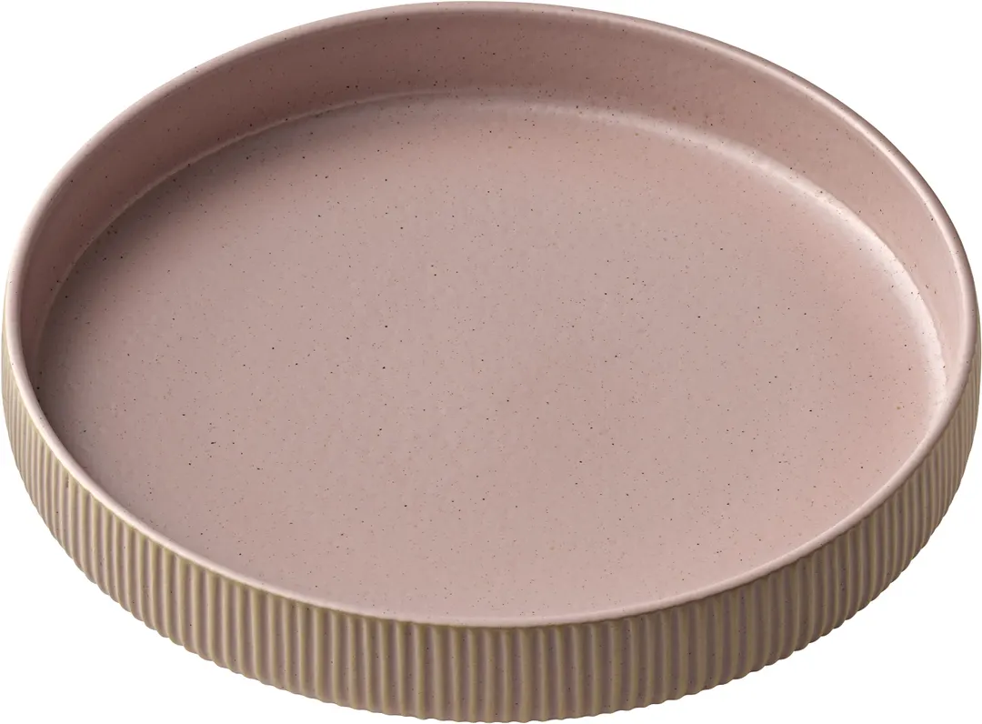 Playground 701137491000583 China Plate – 9½" (9.5") 44 oz Deep Rim Rose Microwave Safe - 6/Case