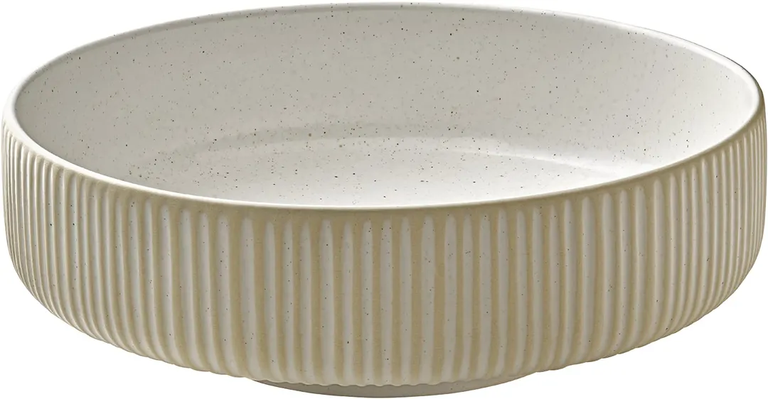 Playground 701316291000582 White Stoneware Bowl, 4.75" Dia x 2.25" H 11.2oz Microwave Safe - 6/Case