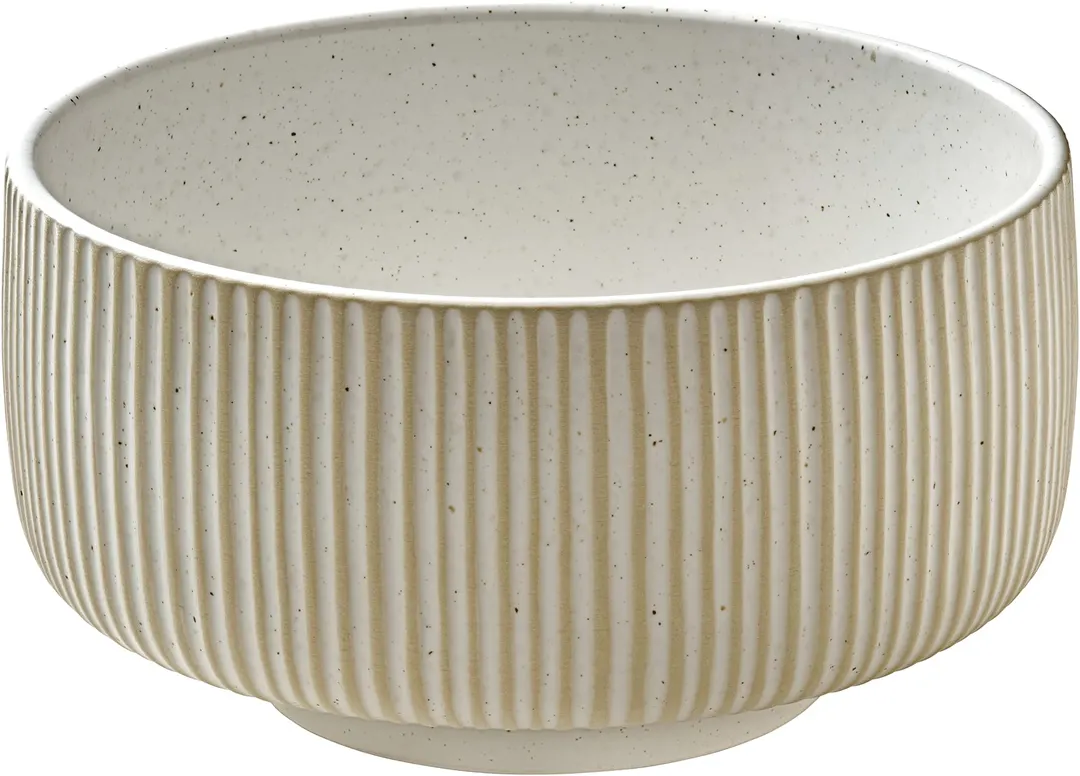 Playground 701316591000582 - White Bowl 5" Dia x 3-1/8" H, 29.8 oz, Microwave Safe Ceramic - 6/Case