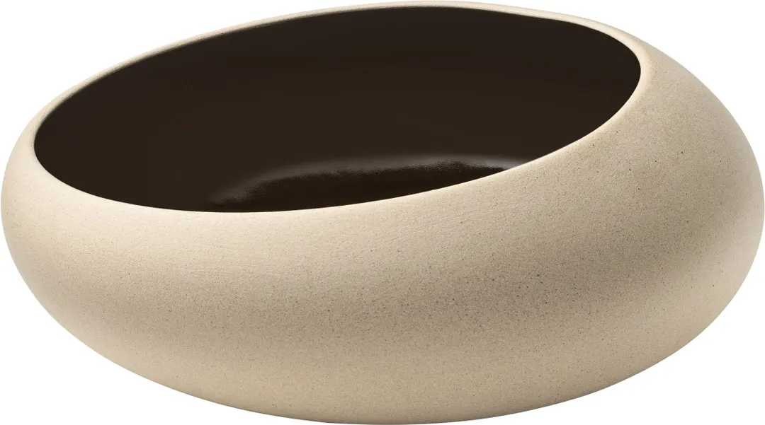 Playground 701342091001372 - 33.8oz Stoneware Bowl, 7" Dia x 3" H, Black Eco‑Gres® Ceramic - 3/Case