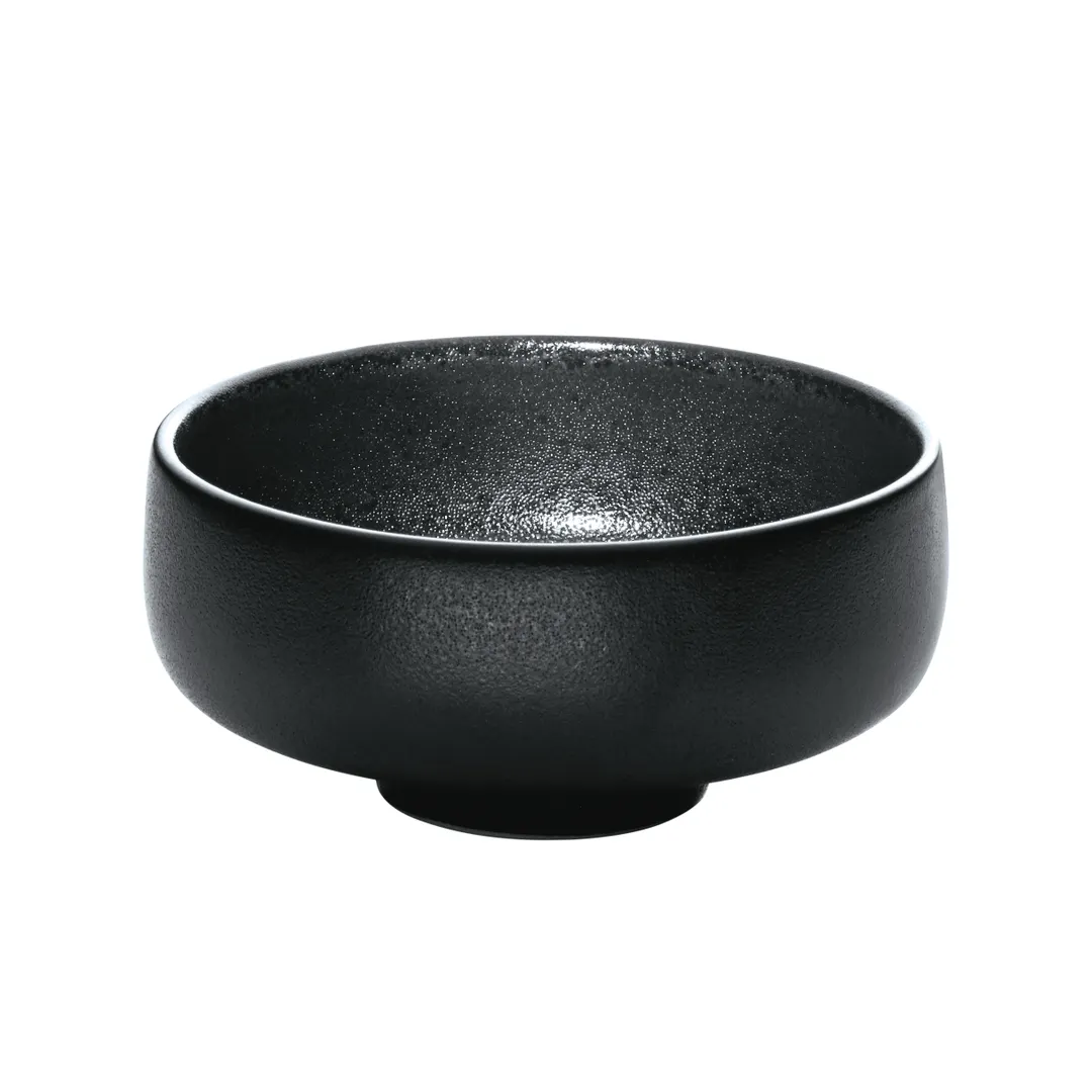 Playground 701350891021090 Sauce Dish, 4.1 Oz 3‑1/8" Dia x 2" H Black Stoneware, Safe - 12/Case