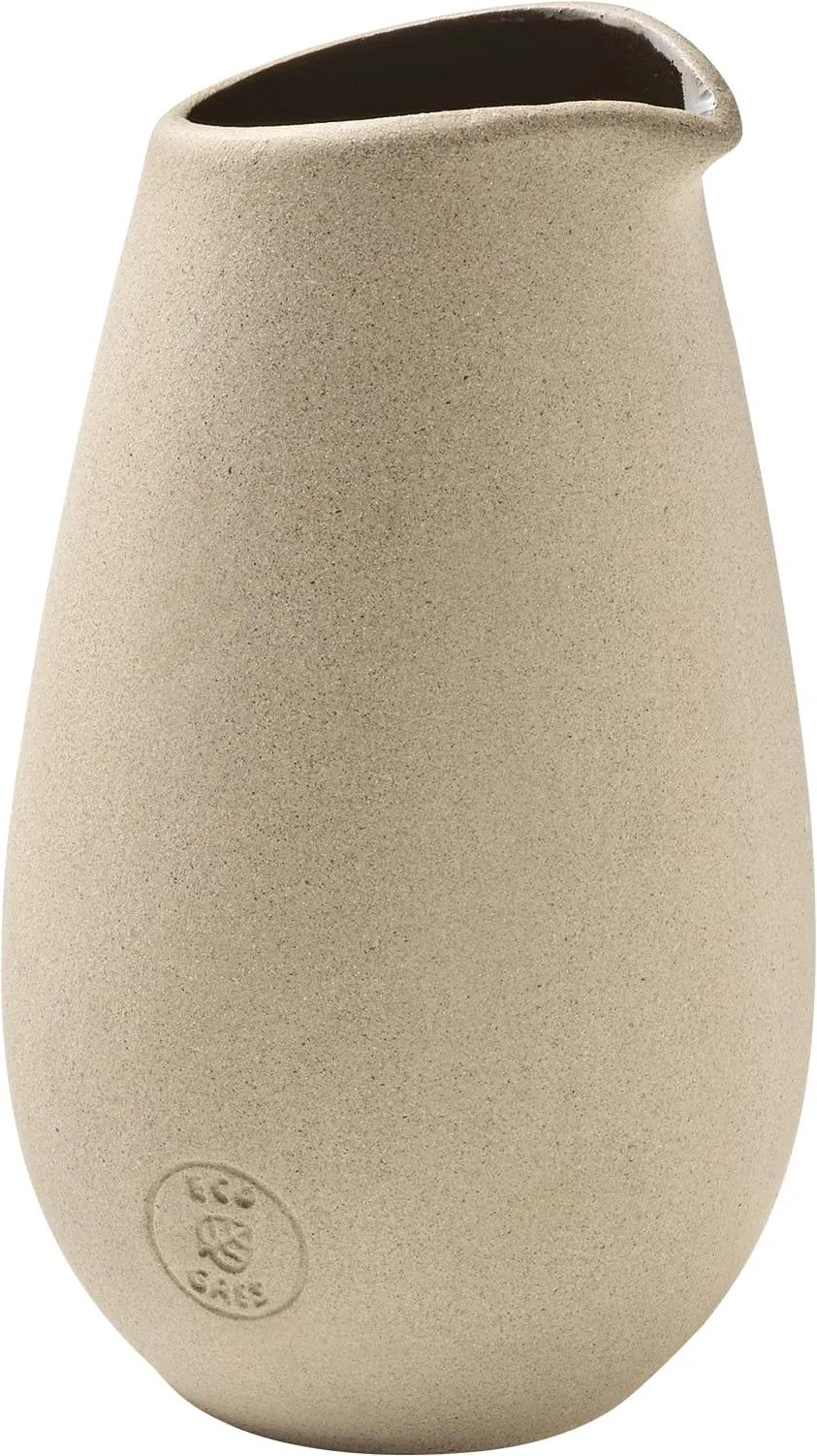 Playground 701460091001372 Black Ceramic Creamer Pitcher, 8.5 oz (1‑3/4" x 5" H) No Handle - 6/Case
