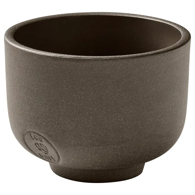 Playground 701540291000761 - China Cup, 3.4 oz Stoneware Eco‑Gres® Taupe Dishwasher Safe - 6/Case