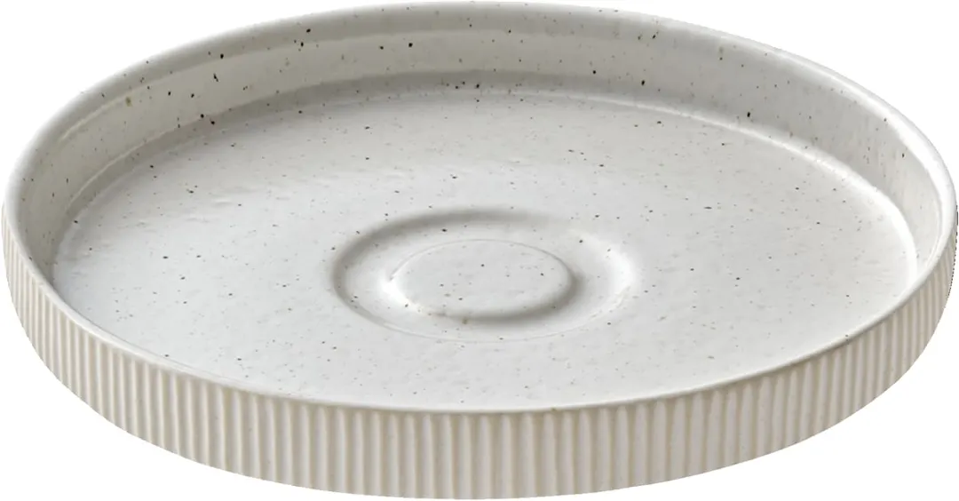 Playground 701695091000582 Saucer 5.5"-5.99" Round Stoneware White Microwave Safe Dishwasher - 6/Case