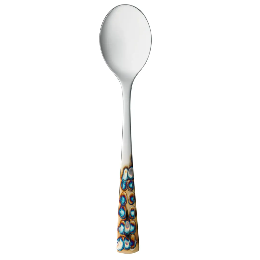 Reserve by Libbey 702007 Demitasse Spoon, 5.5" Micro-Burnt Handle, 18/8 Stainless Steel - 12/Case