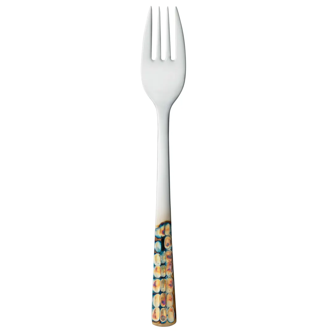 Reserve Libbey 702030 Dinner Fork 7 3/4" Micro-Burnt 18/8 Stainless Steel Pebblestone - 12/Case