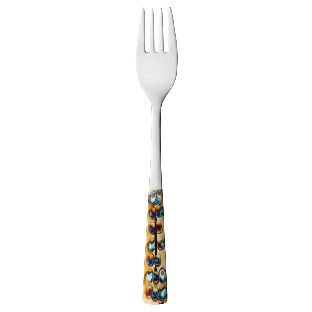 Reserve by Libbey 702038 Salad Fork, 7" Micro-Burnt Handle, 18/8 Stainless Steel - 12/Case