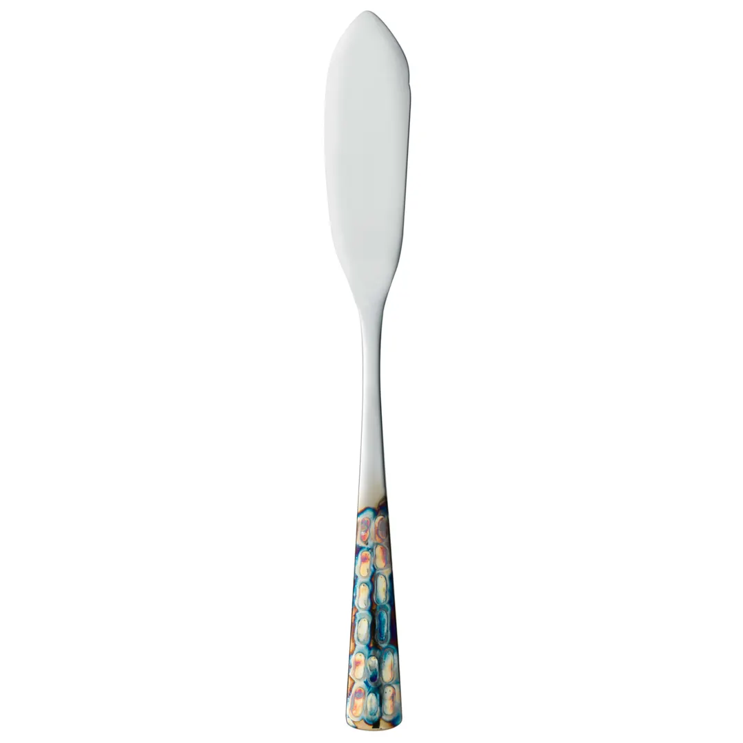 Reserve by Libbey 702053 Butter Spreader, 6¼" Pebblestone Handle, 18/8 Stainless Steel - 12/Case
