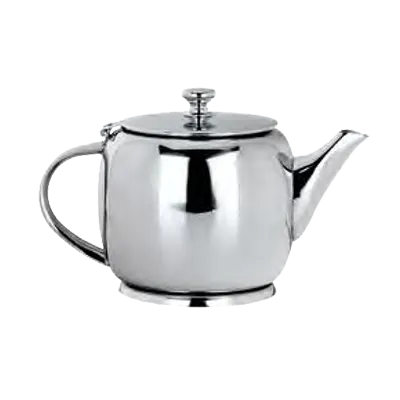 Libbey 73059 Teapot – 22 oz (0.66 qt) Stainless Steel Silver Finish, Handle with Hinged Lid - 1/Case