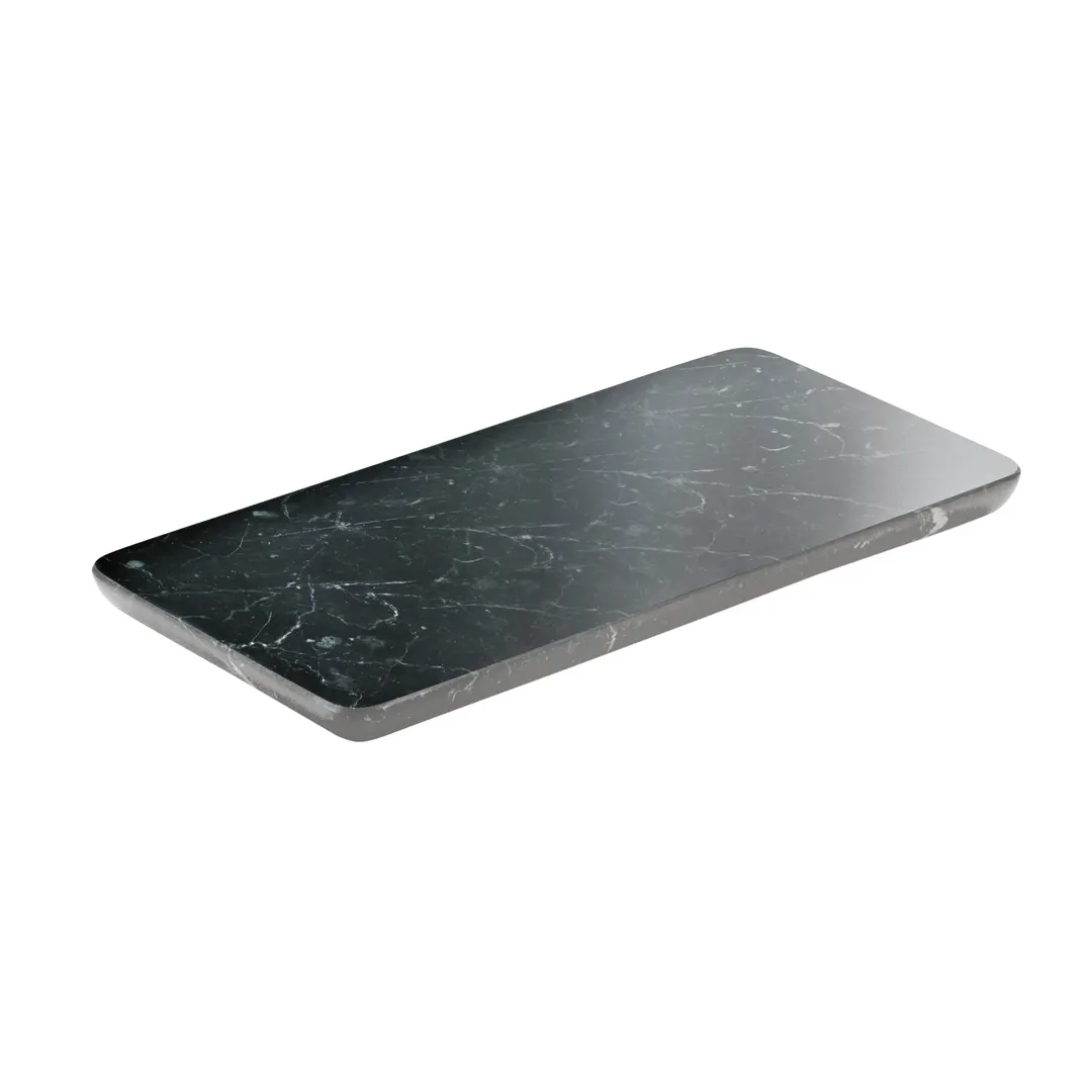 Playground 731880291000000 Rectangular Marble Platter, 7‑1/8" x 3‑1/2", Stoneware, Ananti - Case