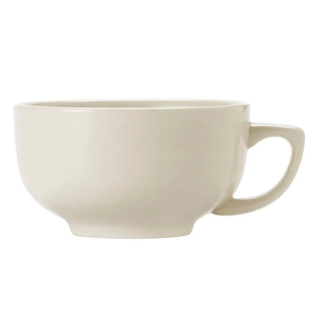 Libbey 740-901-014 Porcelana™ Cup, 14 oz 13‑16 oz, 4½" Dia x 2½" H, White Porcelain - 24/Case