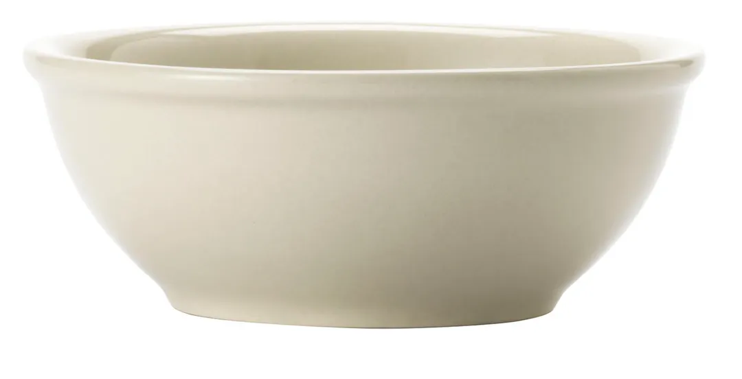 Libbey 740-901-015 Nappie Bowl, 5‑3/4" Dia × 2" H, 13‑1/2 oz Cream White Porcelain Round – 24/Case