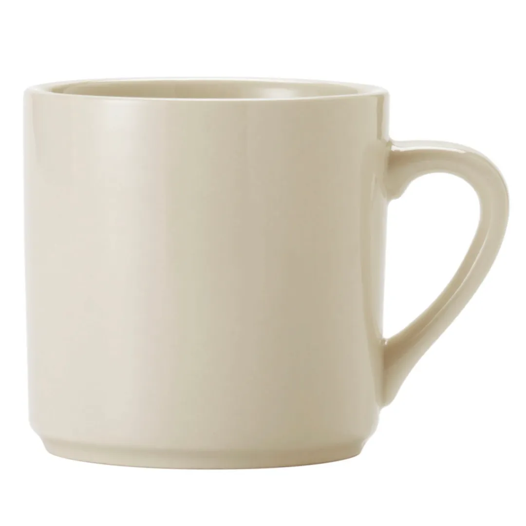 Libbey 740-901-141 Empire China Mug, 14‑Ounce (0.44 qt) 3½" Dia x 3½" H, Cream White Porcelain - 36/Case