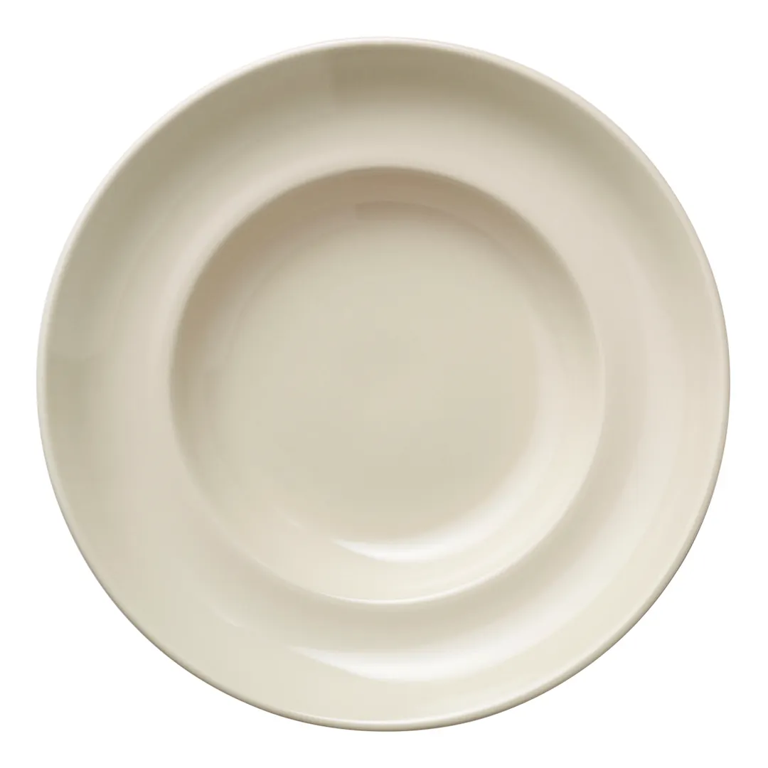 Libbey 740-901-565 Pasta Bowl 12" Dia x 2¼" H, 56.5 oz (1.75 qt) Cream White Porcelain Edge – 6/Case