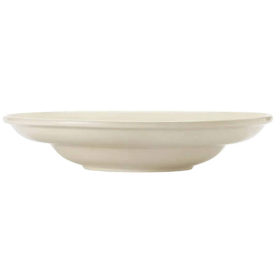 Libbey 740-901-565 Pasta Bowl 12" Dia x 2¼" H, 56.5 oz (1.75 qt) Cream White Porcelain Edge – 6/Case