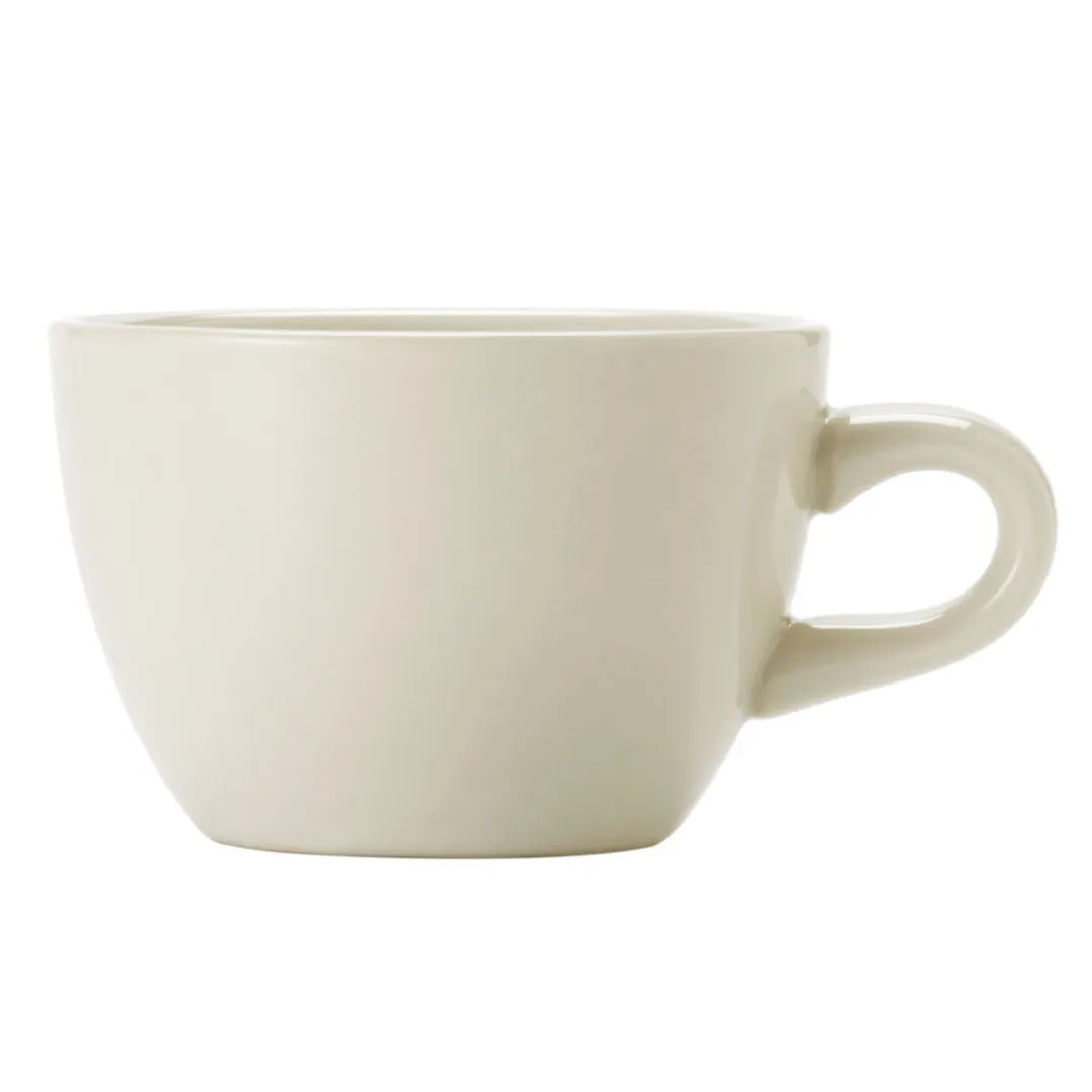 Libbey 740-901-888 Mohawk Cup, 8 oz (3‑3/4" Dia × 2‑1/2" H), White Porcelain, Non‑Stackable - 36/Case