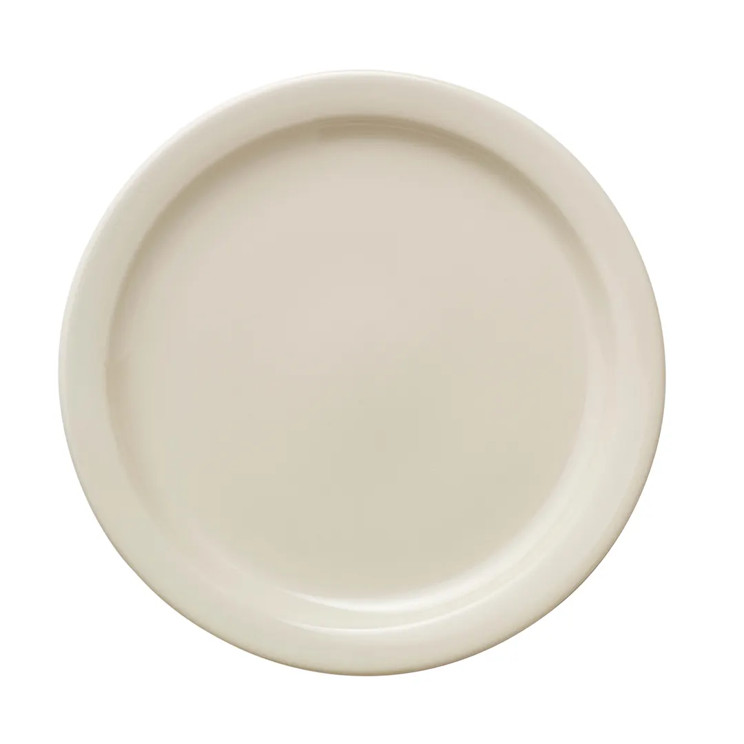 Libbey 740-901-912 Plate – 9½" Diameter Round Porcelain, Cream White, Narrow Rim - 24/Case