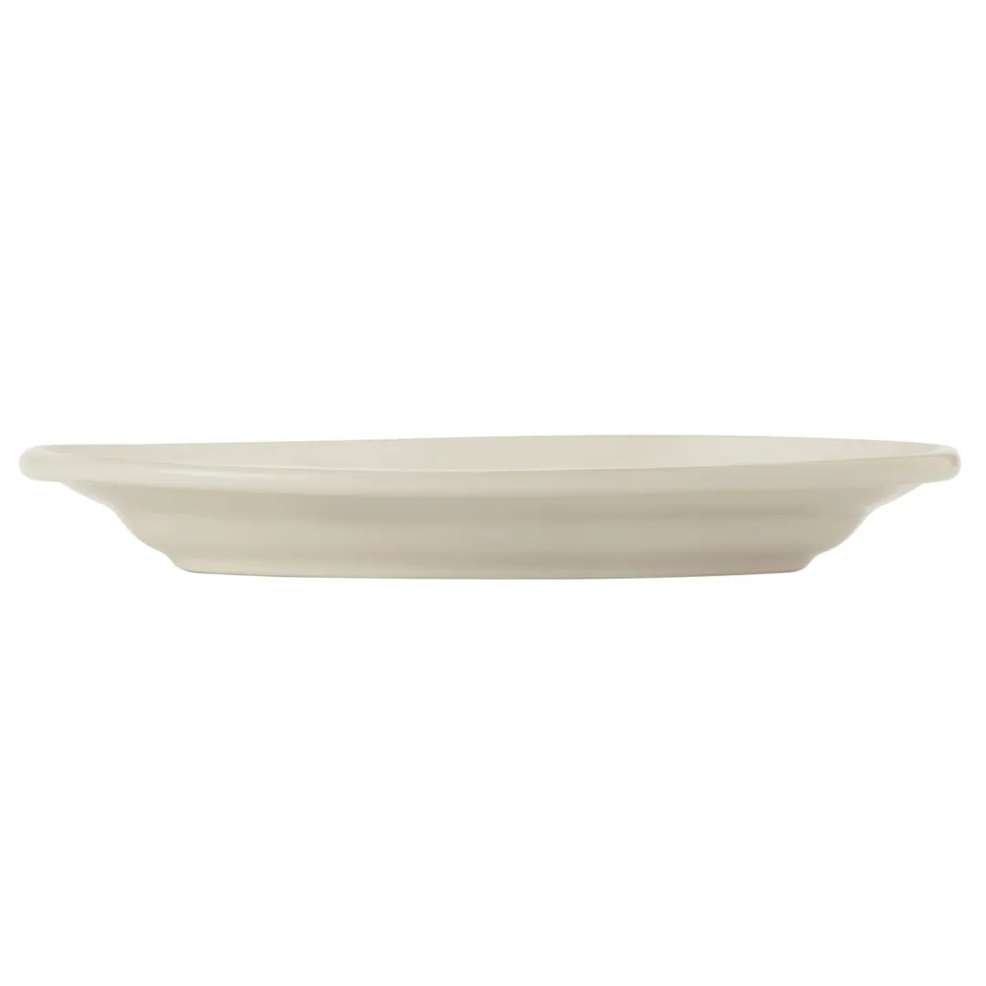 Libbey 740-901-956 Oval China Platter, 9-1/8" L x 6-1/4" W x 1-1/8" H, Porcelain Edge - 24/Case