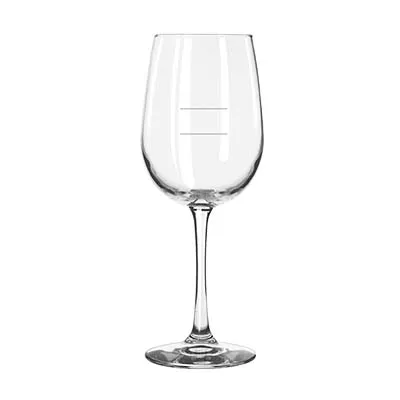 Libbey 7510/1178N Wine Glass – 16 oz Pour Lines, 9" Height, Tempered Glass, Safedge® Rim - 12/Case