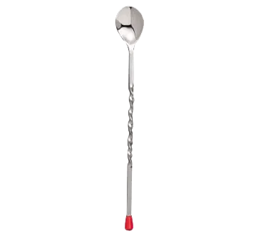 Libbey 75111 Bar Spoon – 11" Stainless Steel with Red Knob, Professional Bartending Tool - 24/Case
