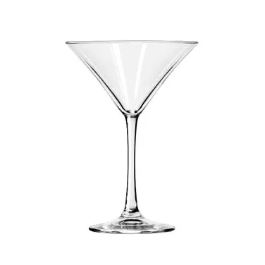 Libbey 7512 Martini Glass - 8 oz, Finedge® & Safedge® Rim, Tempered Glass, Height 6-7/8" - 12/Case