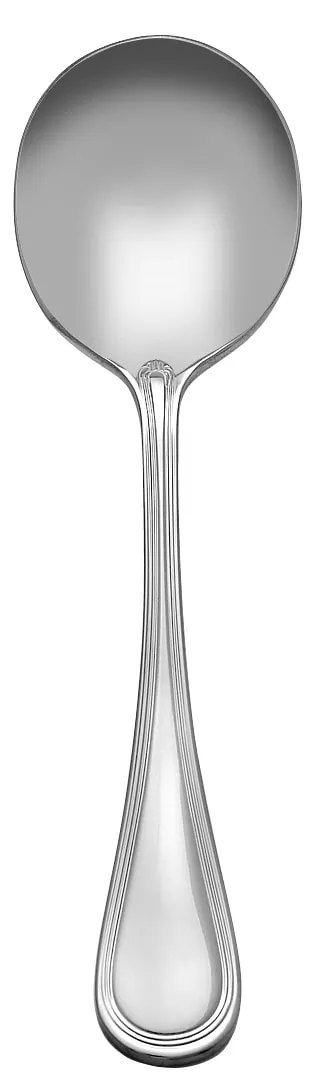 Libbey 774 004 - Geneva Soup Spoon, 6 3/4" Bowl, 18/8 Stainless Steel, 5"-6" Length - 12/Case