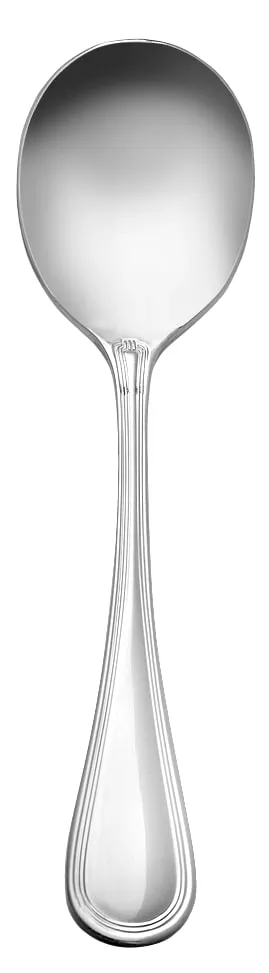Libbey 774016 - Soup Bouillon Spoon, 6" Length, 18/8 Stainless Steel, Geneva Collection - 12/Case