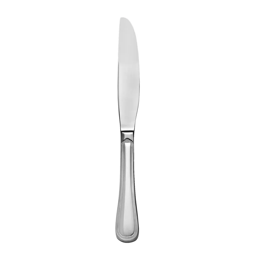 Libbey 774 5501 Dinner Knife – 10" Serrated Blade, Handle, 18/8 Stainless Steel, Geneva - 12/Case