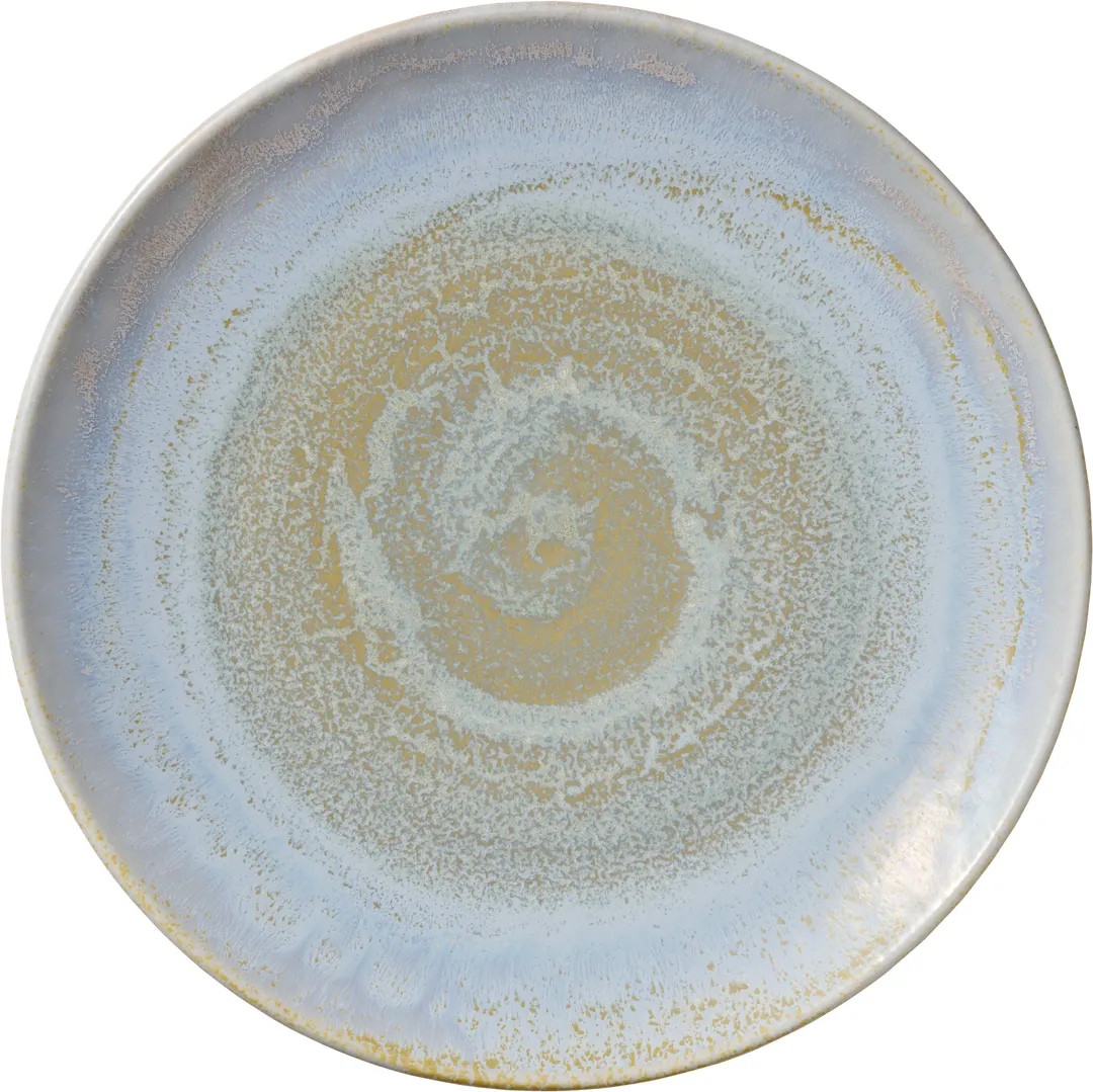 Heart & Soul 801122741000100 Round Porcelain Plate, 10.5" Diameter Coupe Rim, Breeze - 6/Case