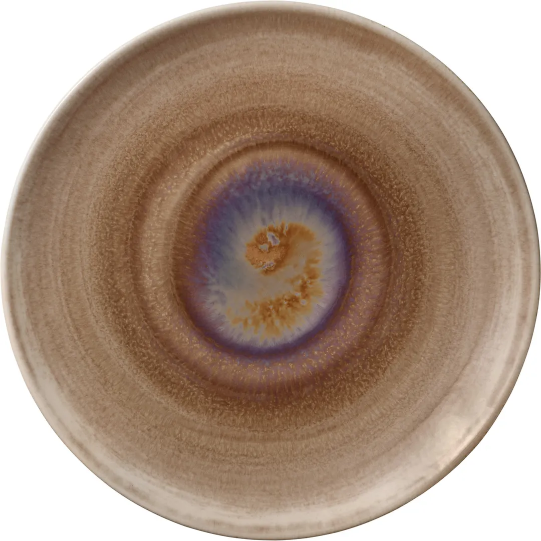 Heart & Soul 801123041000101 - 11.85" Round Coupe Porcelain Plate Oyster Finish, Coupe Rim - 6/Case