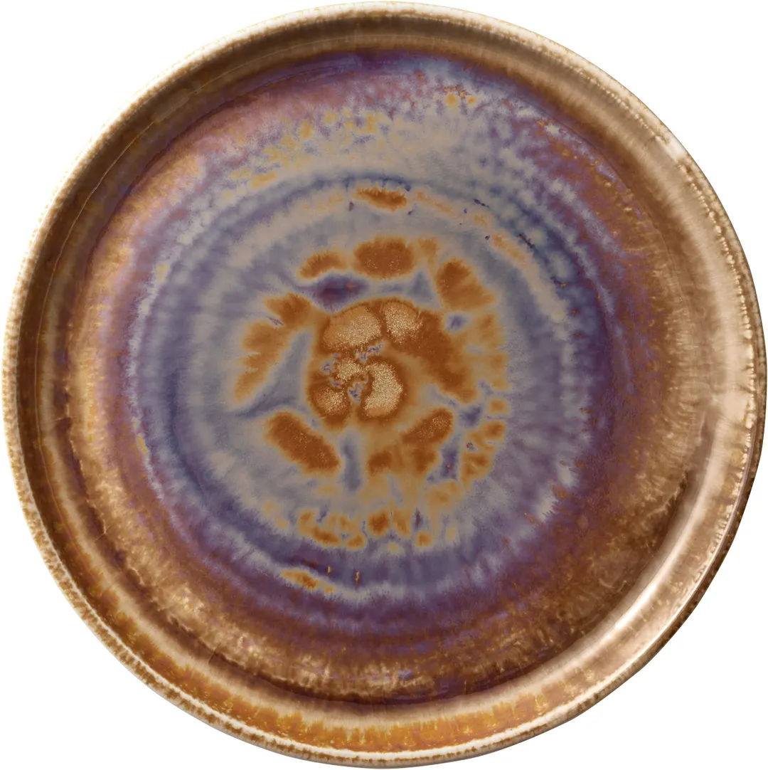 Heart & Soul 801182141000101 Round Porcelain Plate, 8.5" Diameter, Flat Edge, Oyster Finish - 6/Case